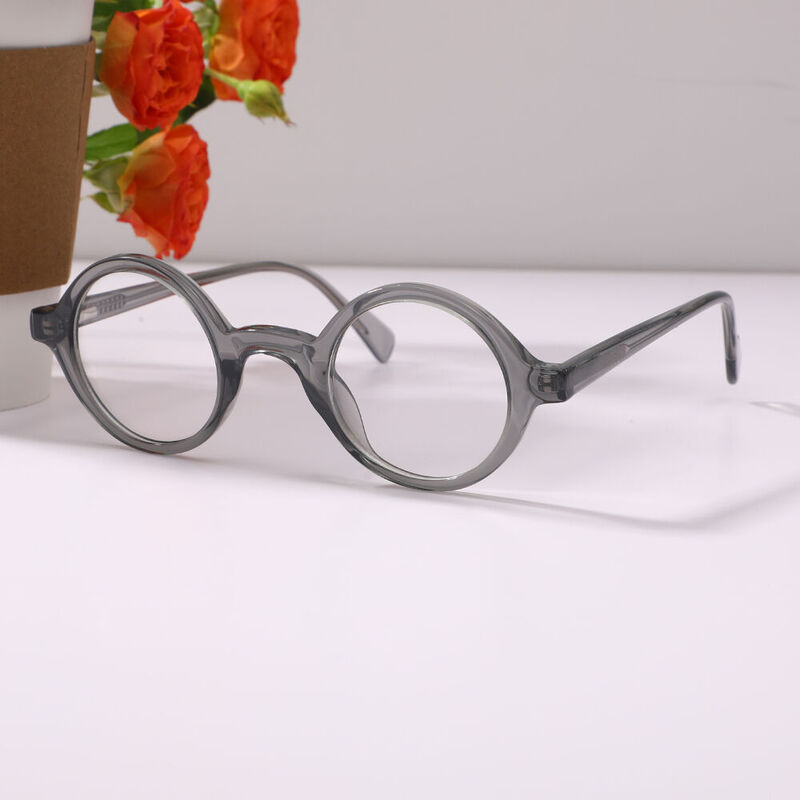 Kristi Round Gray Glasses