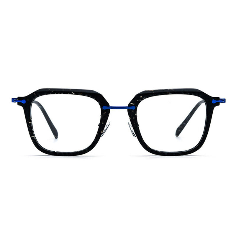 Zechariah Square Black Glasses
