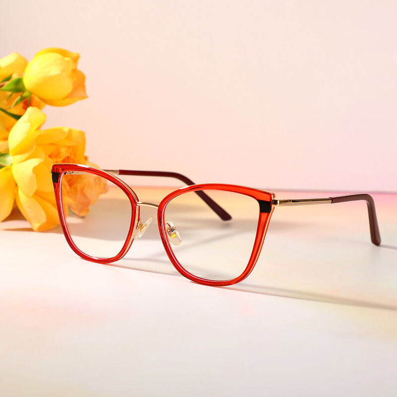 Occhiali da Vista  Bowen Cat Eye Rosso
