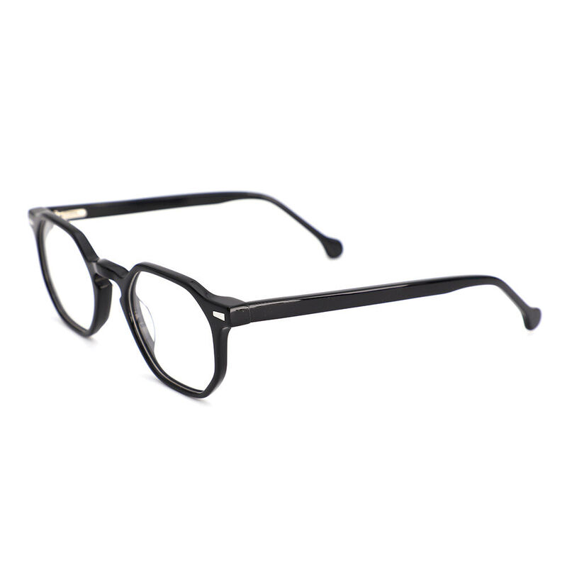 Micah Geometric Black Glasses