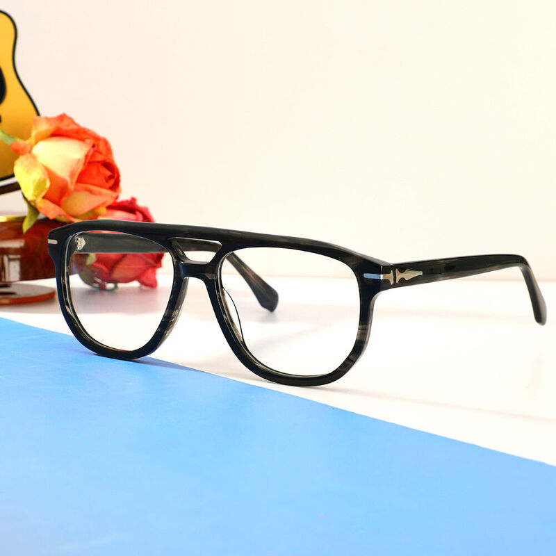 Dawn Aviator Grey Glasses