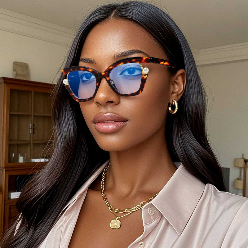 Halona Cat Eye Tortoise Glasses