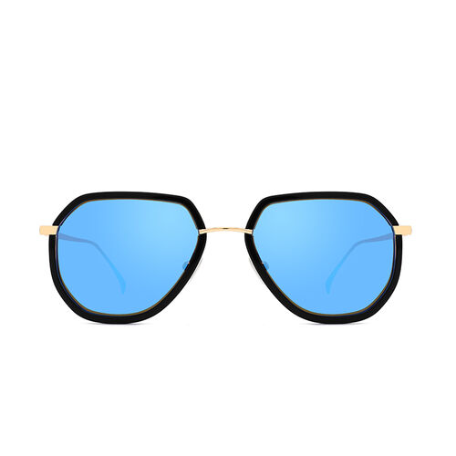 Passionate Season Aviator Blue Mirror Sunglasses