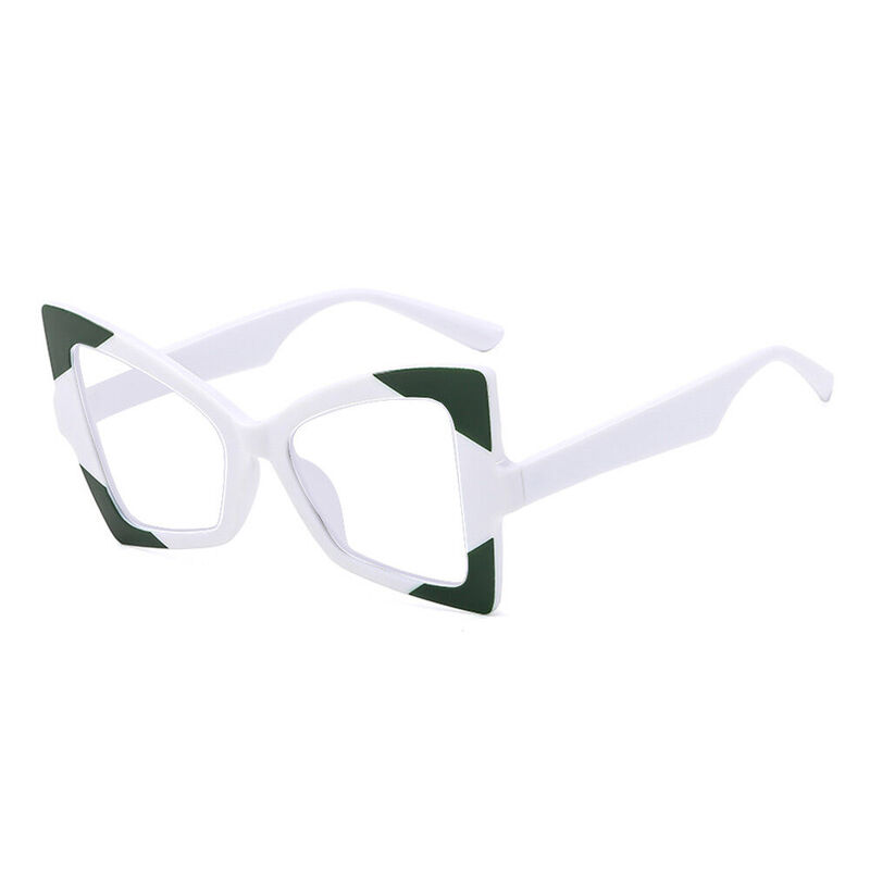 Alvio Cat Eye White Glasses