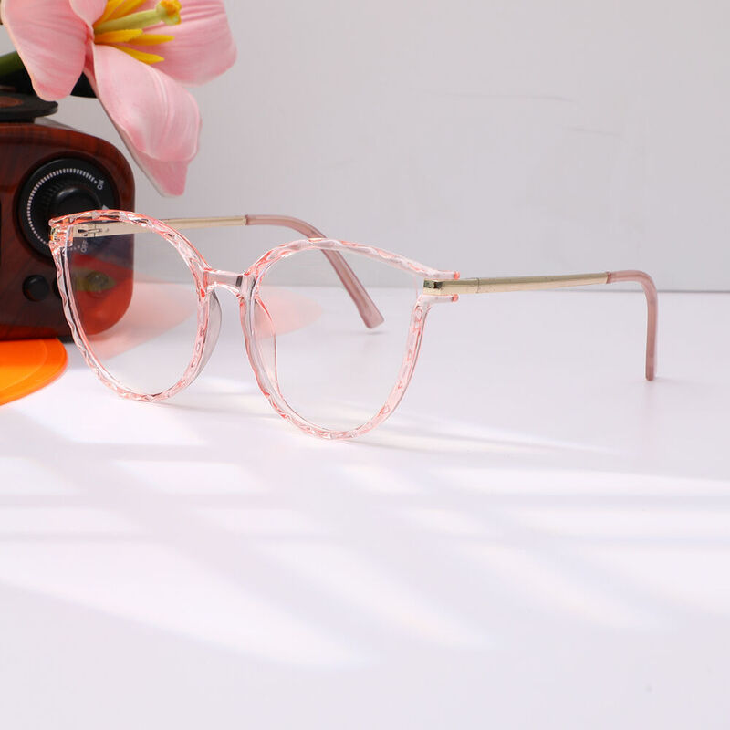 Sabr Round Pink Glasses