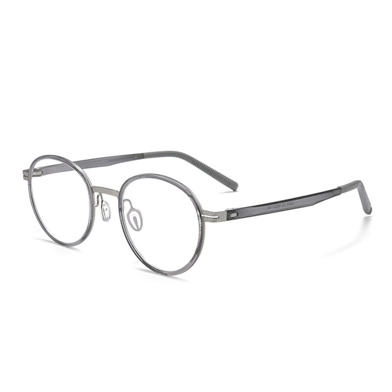 Emmie Round Gray Glasses