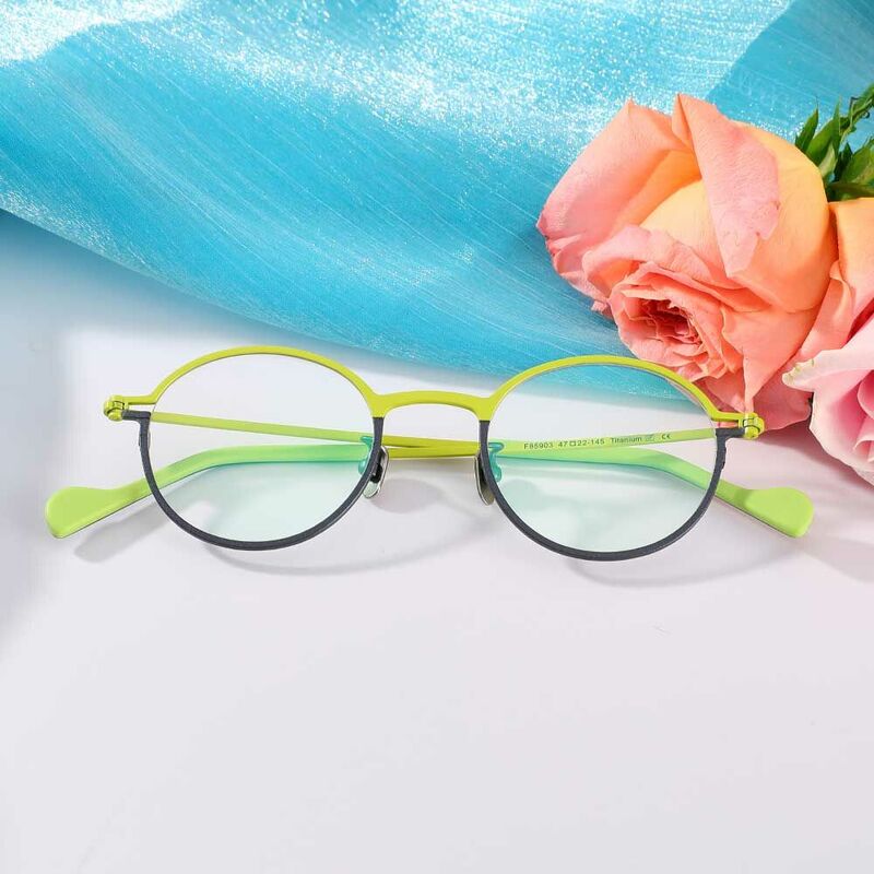 Cook Runde Gelbe Brille