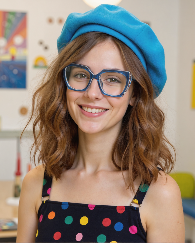 Sophy Cat Eye Blue Glasses