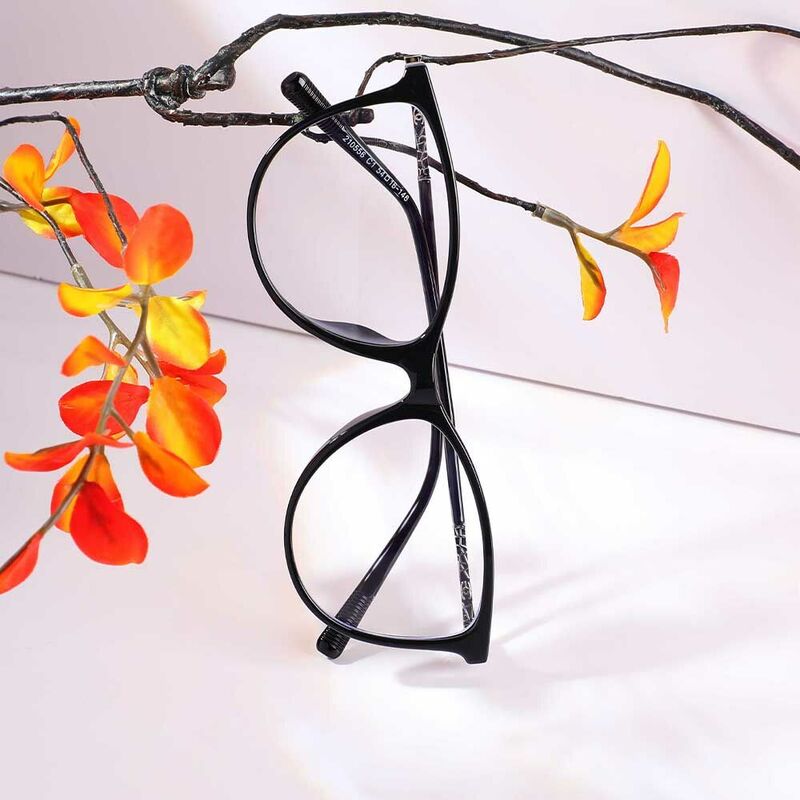 Eleanore Cat Eye Black Glasses