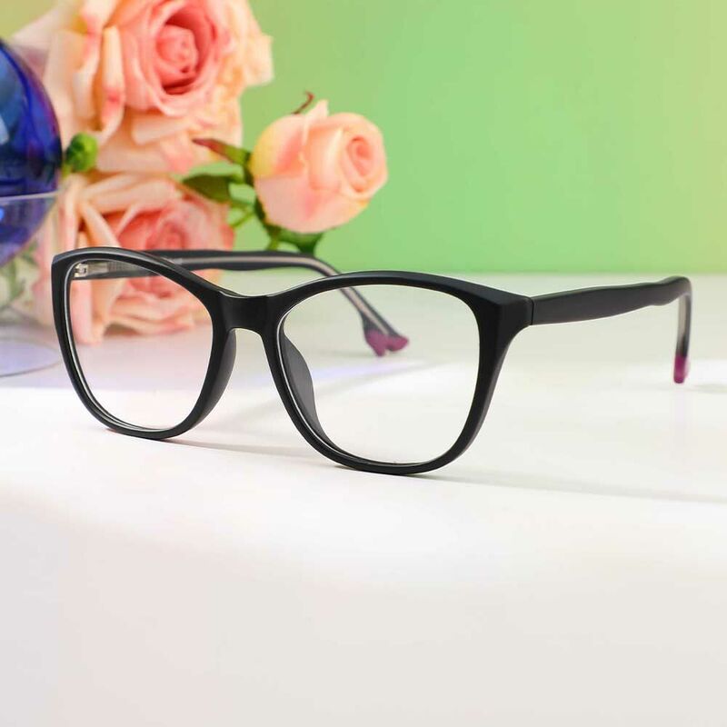 Evelyn Cat Eye Schwarze Brille