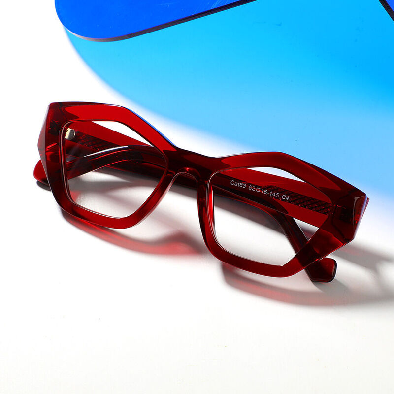 Occhiali da Vista Roxanne Cat Eye Rosso