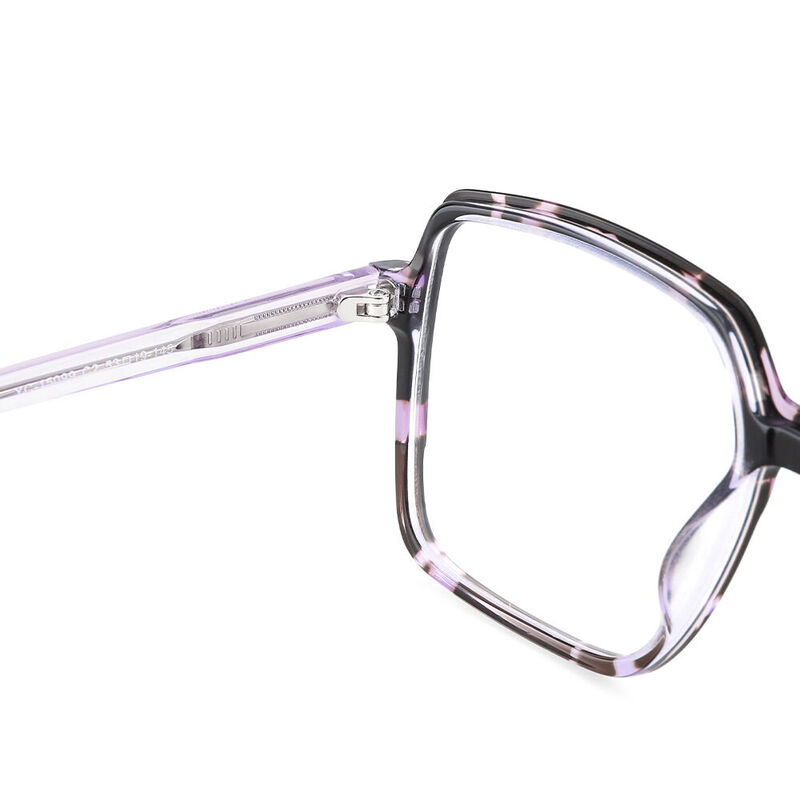 Obsessed Geometric Tortoise Purple Glasses