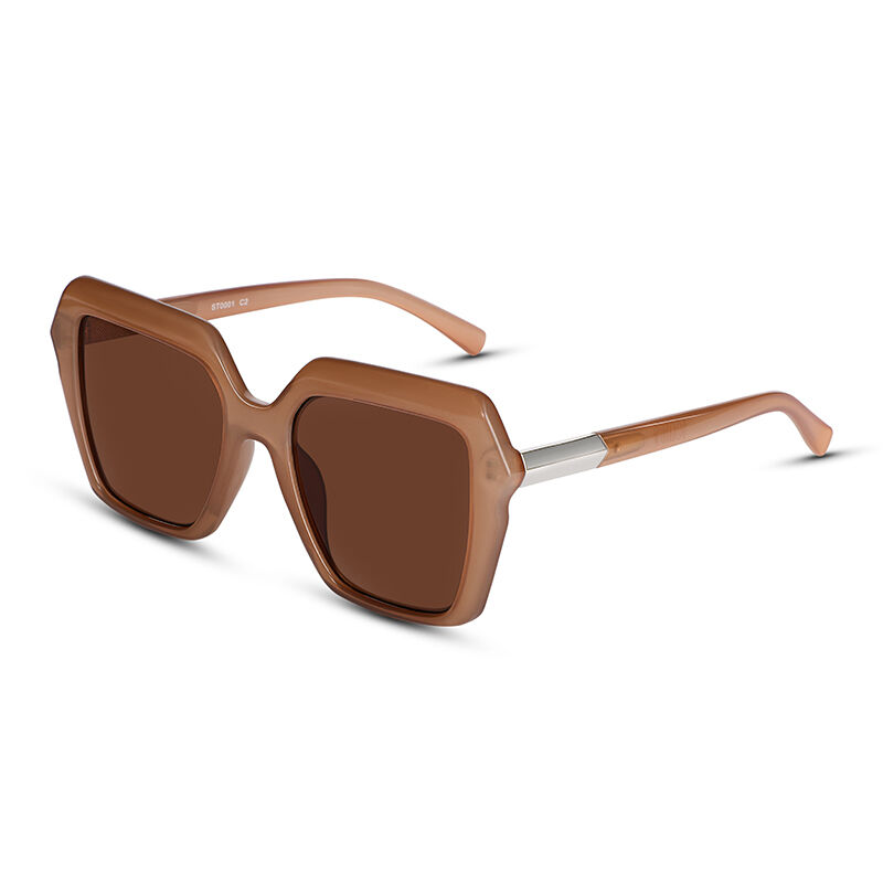 Sweet Heart Cat Eye Brown Sunglasses