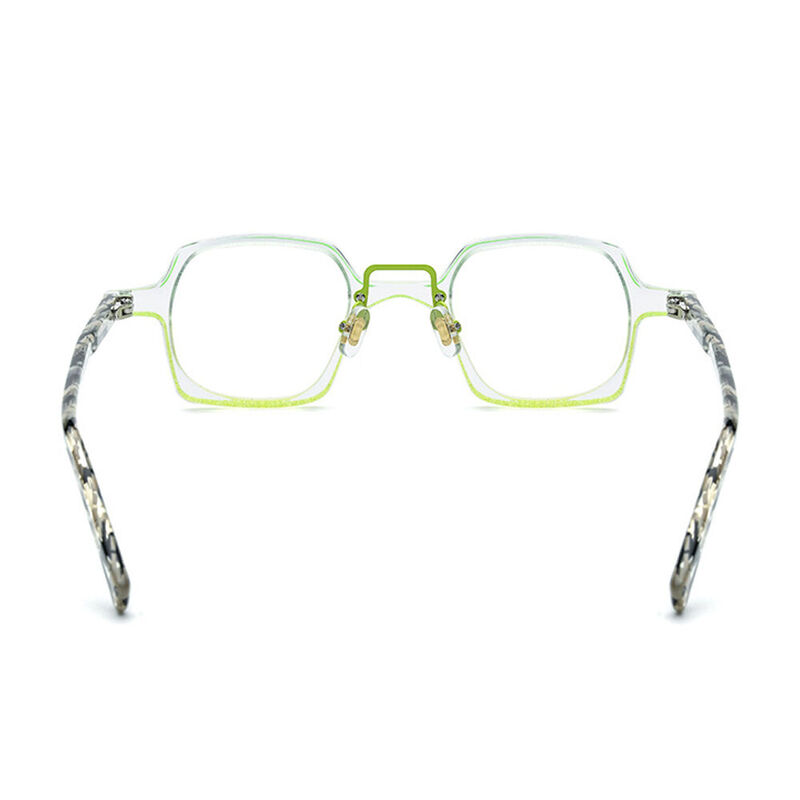 Heisler Square Green Glasses