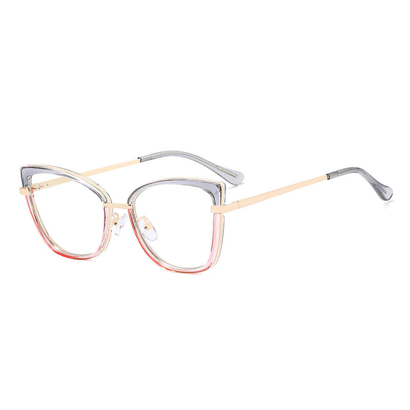 Lucius Cat Eye Pink Glasses