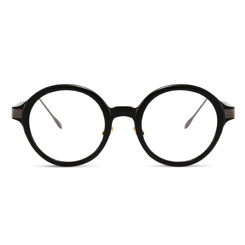 Faniy Round Black Glasses