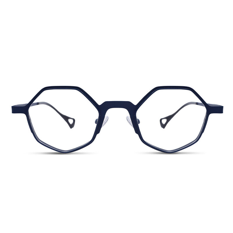 Guya Geometric Blue Glasses