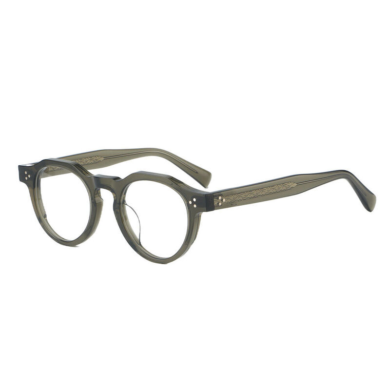 Douie Round Green Glasses