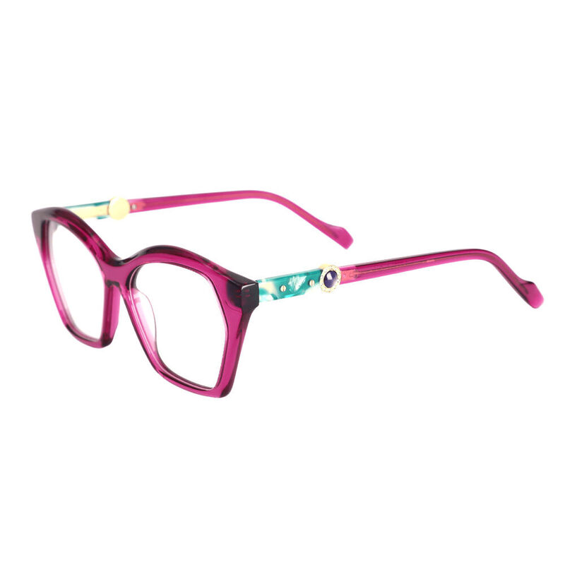 Rhodes Cat Eye Purple Glasses