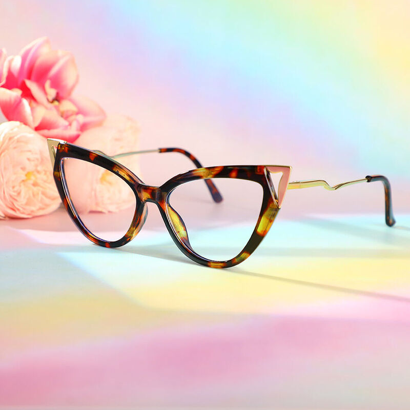 Nydia Cat Eye Tortoise Glasses