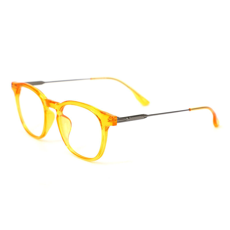Julius Square Yellow Glasses