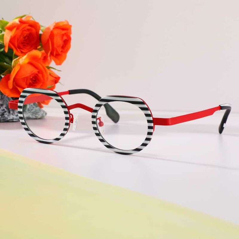 Lunettes de Vue Congreve Ronde Noir Blanche