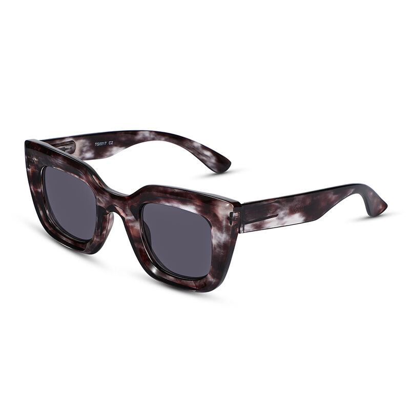 Retro Chaser Rectangle Grey Sunglasses