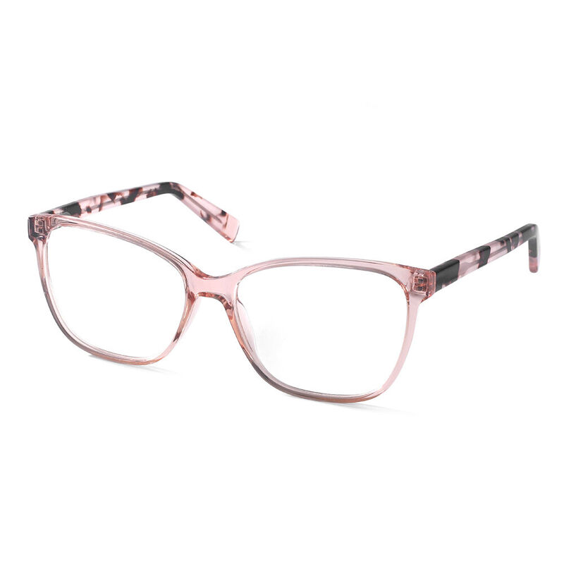 Lush Square Pink Glasses