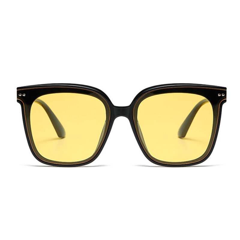 Rhoda Square Yellow Sunglasses