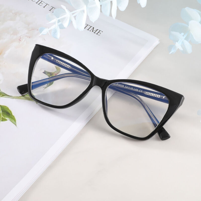 Beckett Cat Eye Black Glasses
