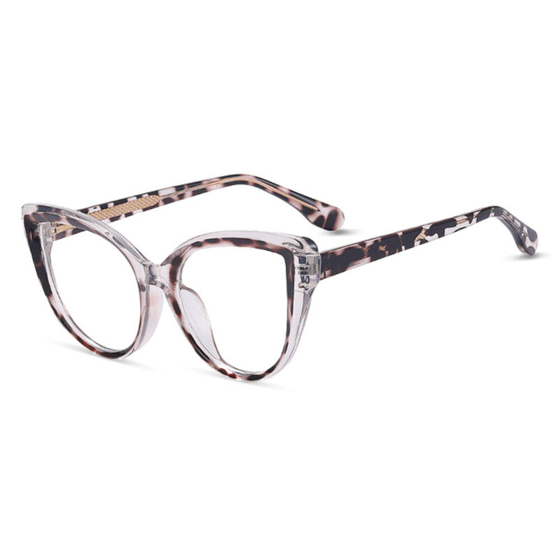 Prudence Cat Eye Leopard Glasses