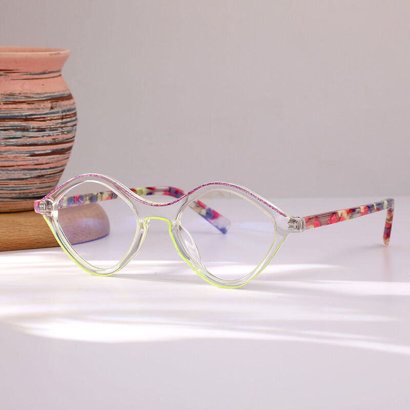 Kanina Oval Purple Glasses