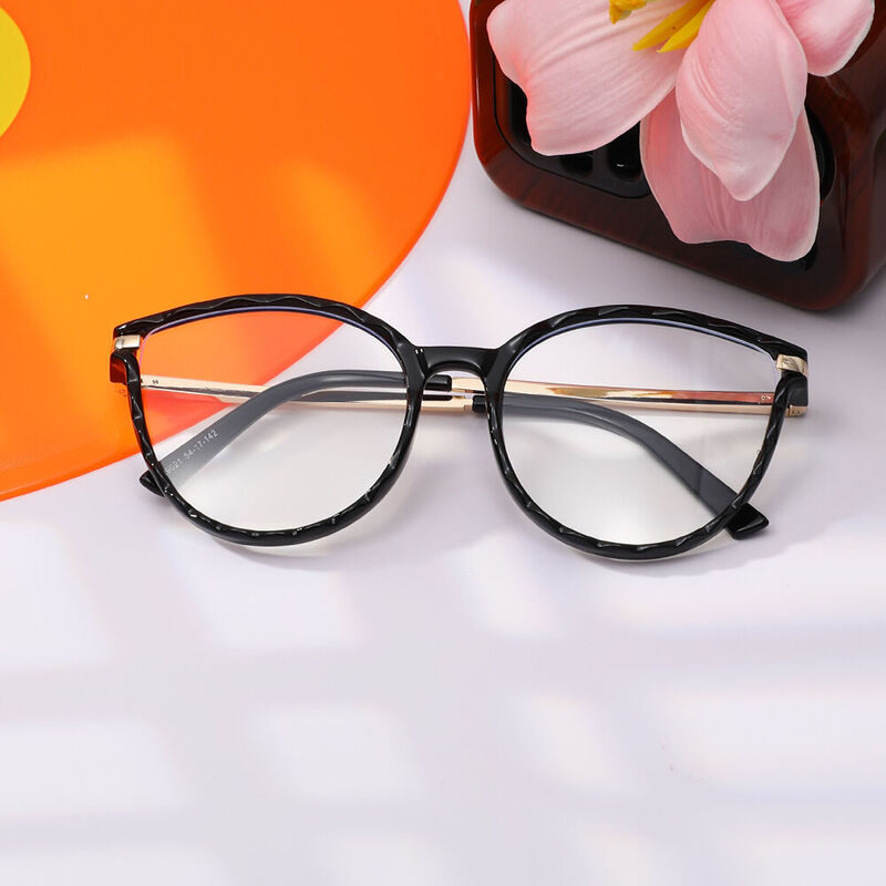 Sabr Round Black Glasses