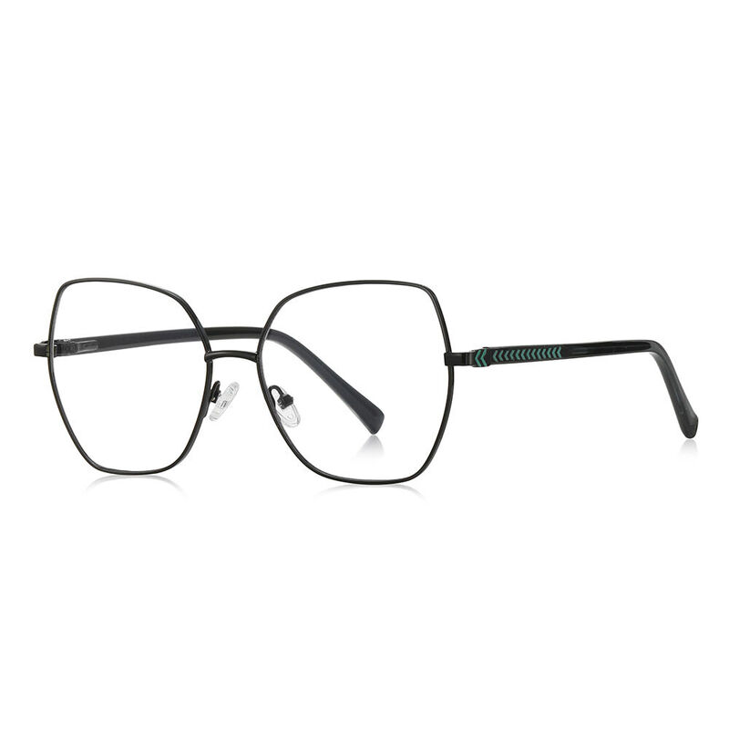 Colin Geometrische Schwarze Brille