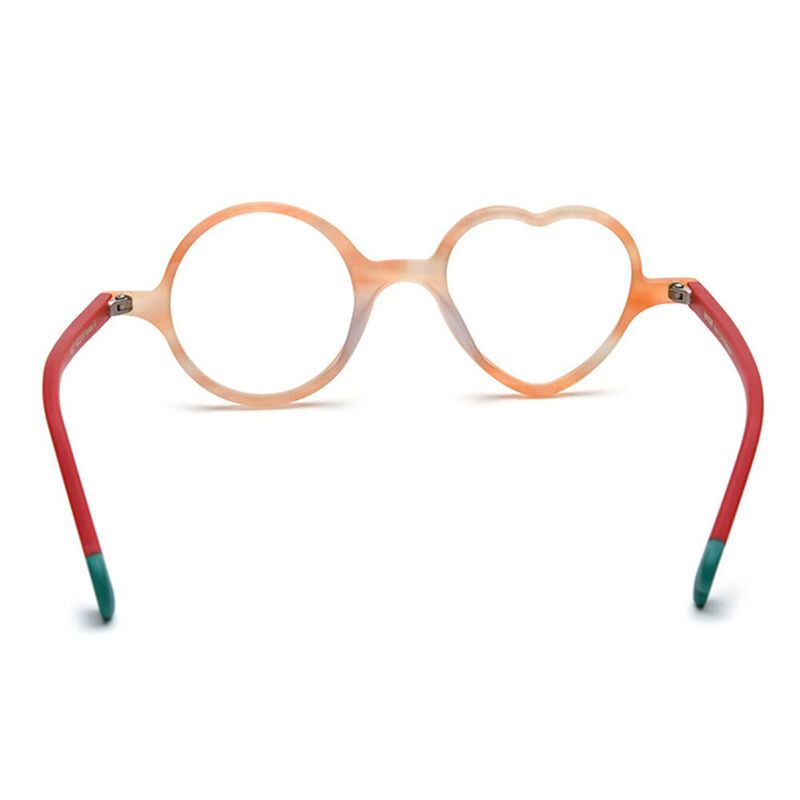 Jeremy Round Orange Glasses