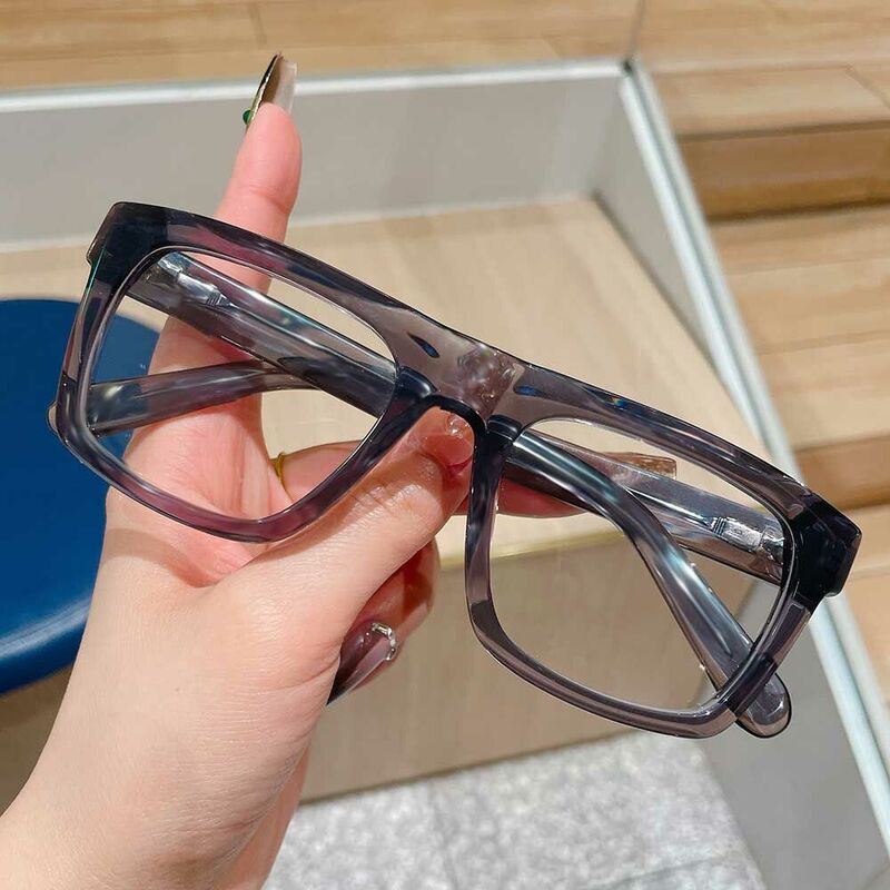 Theresa Aviator Grey Glasses