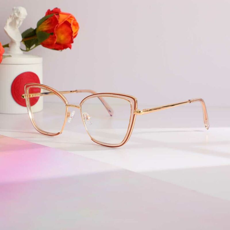 Candice Cat Eye Champagne Glasses