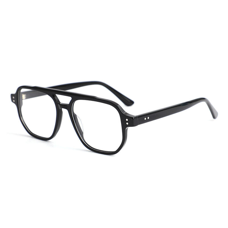 Lunettes de Vue Broderick Aviateur Noir