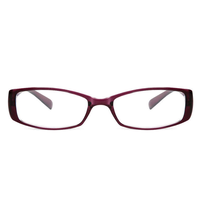 Pearl Rechteckige Lila Brille