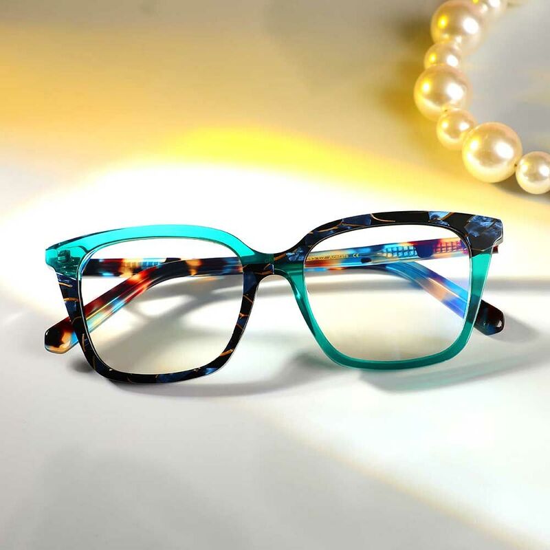 Lunettes de Vue Colbert Carré Vert