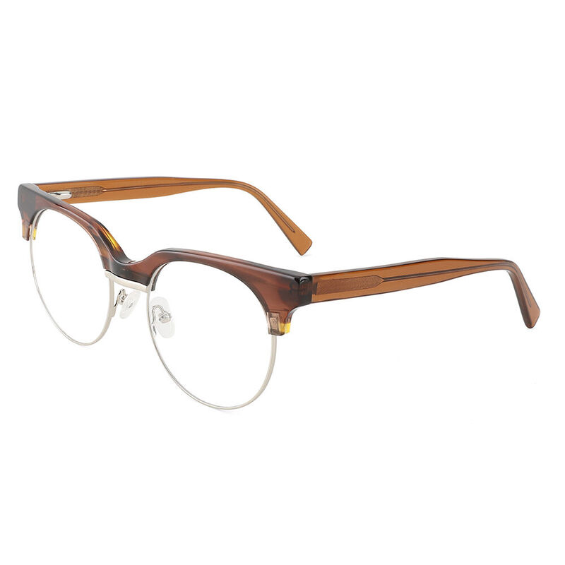 Boulder Browline Brown Glasses