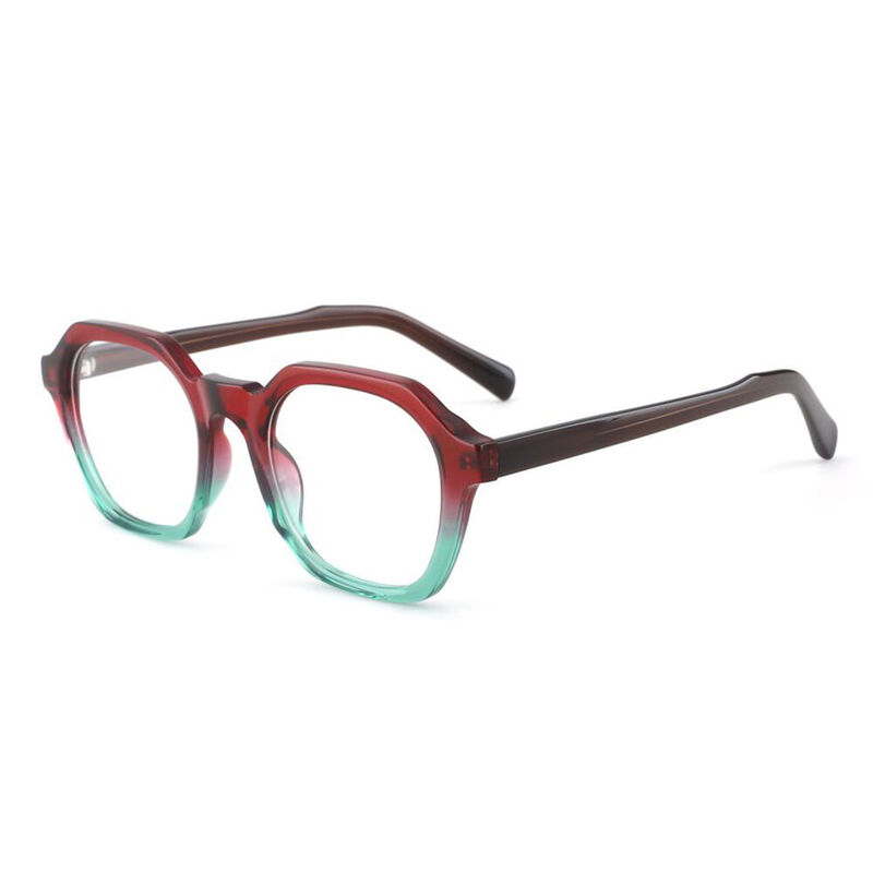 Holt Geometric Brown Glasses