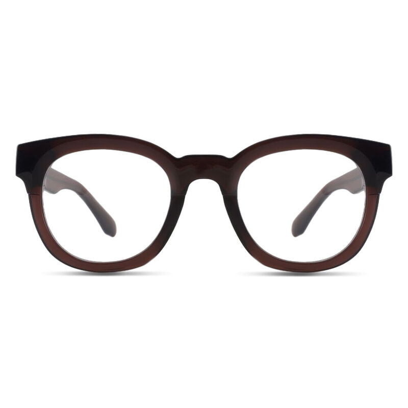 Eclipse Square Brown Glasses