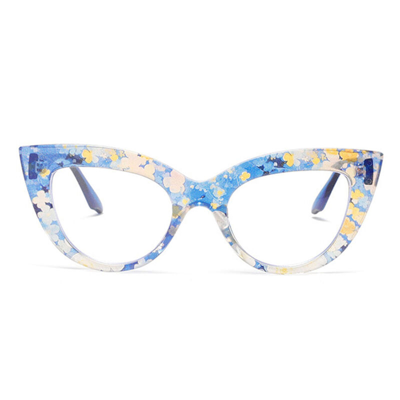 Occhiali da Vista Calviy Cat Eye Blu