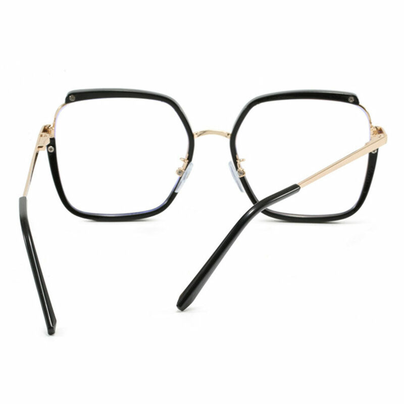 Lizzie Geometric Black Glasses