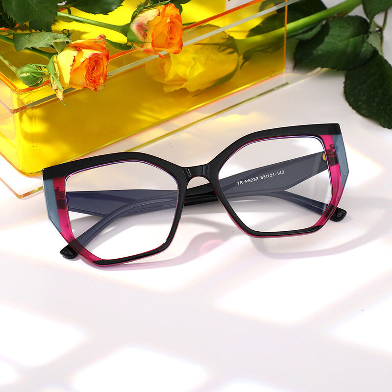 Gloria Cat Eye Black Glasses