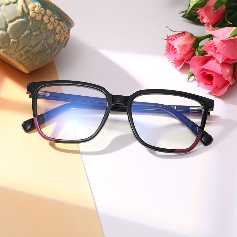 Macaula Square Black Glasses