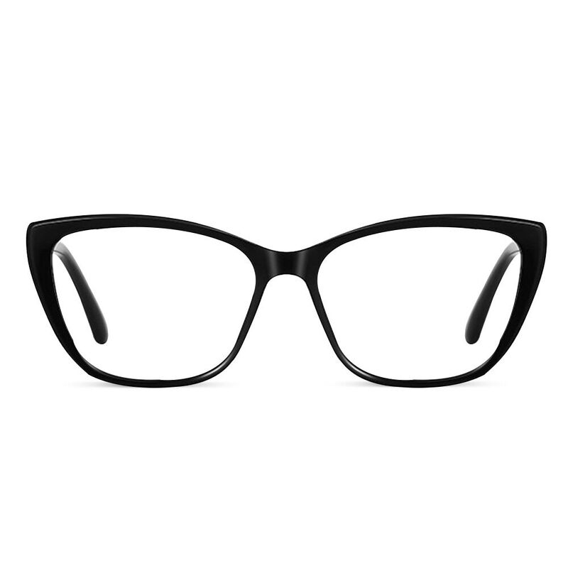 Tracy Cat Eye Black Glasses