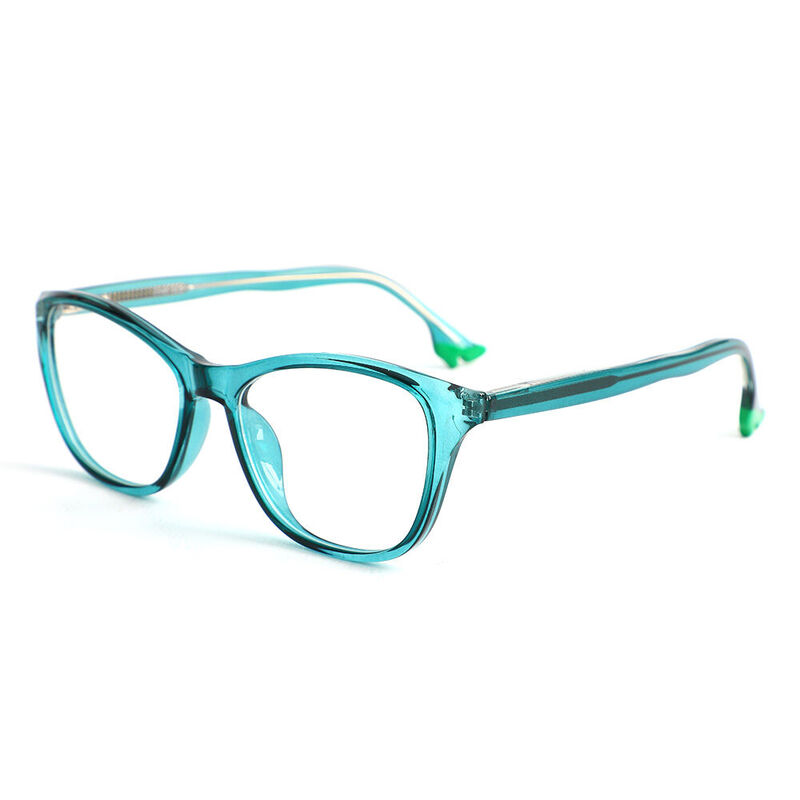 Evelyn Cat Eye Grüne Brille