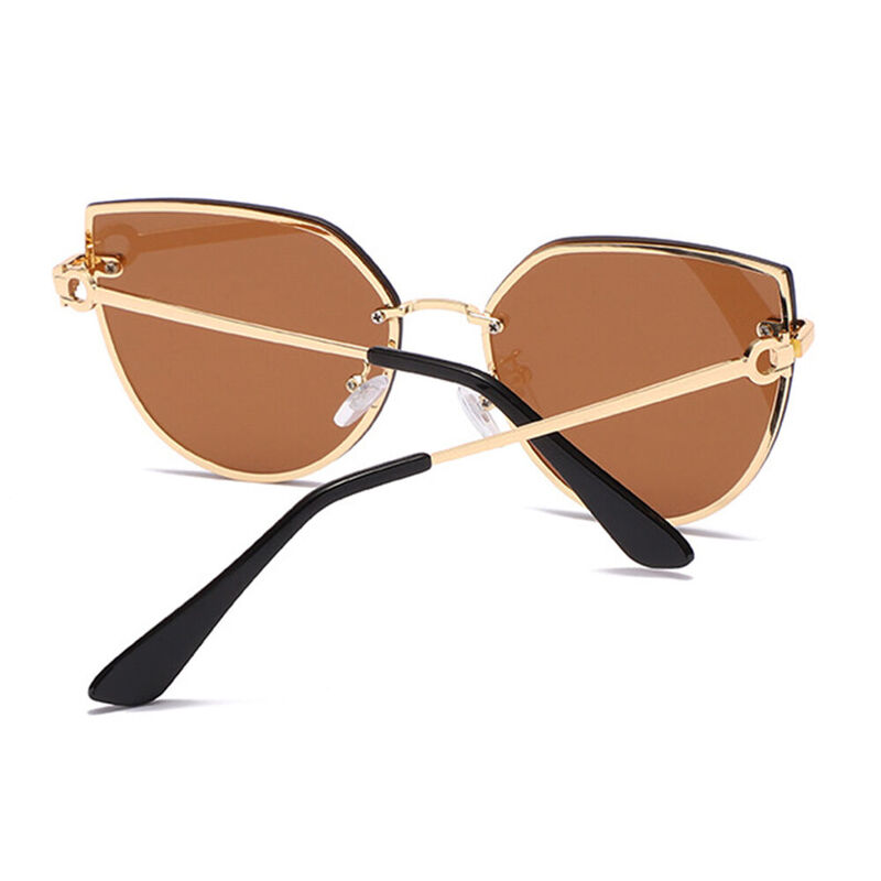 Guru Cat Eye Brown Sunglasses